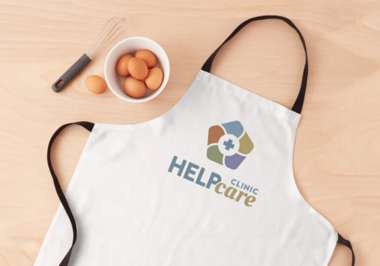 HELPcare logo apron