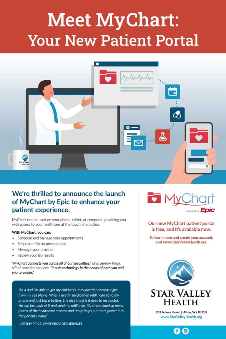 Fullpage ad for MyChart
