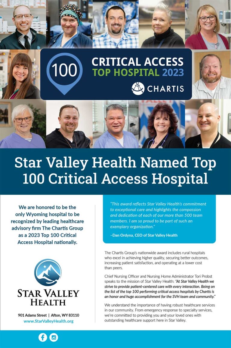 Fullpage ad for Top 100 Hospitals