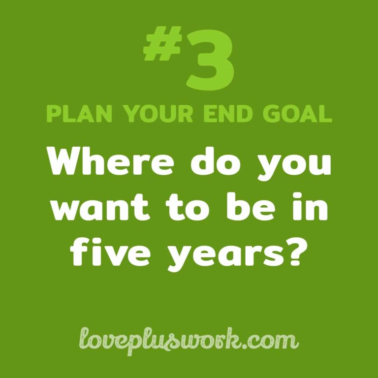 LWP 6 Phases #3 Plan Your End Goal